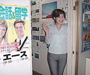 稲葉アナの当校の紹介写真